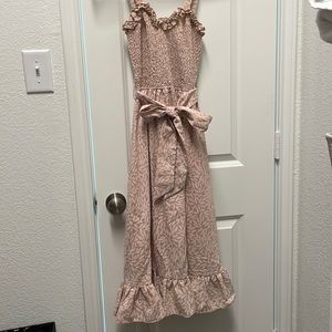 Gorgeous tan/beige midi dress